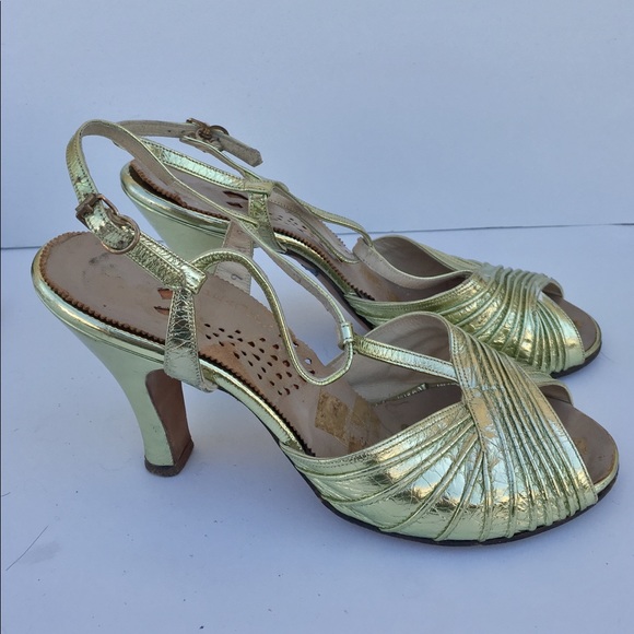 Vintage Metallic Shoe size 6.5 - Picture 2 of 2